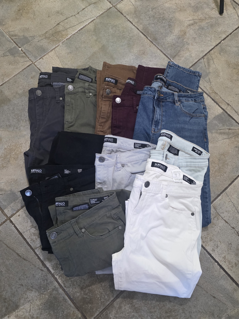 Bundle Of 10 Buffalo David Bitton High Rise Soft Stretch Ankle Skinny Jeans Sz6